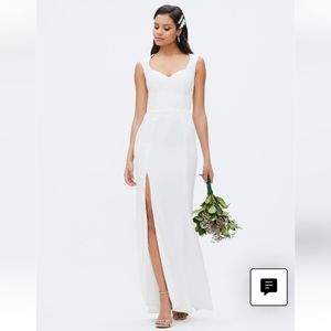 Dress the population Monroe side slit dress, brand new, no tags